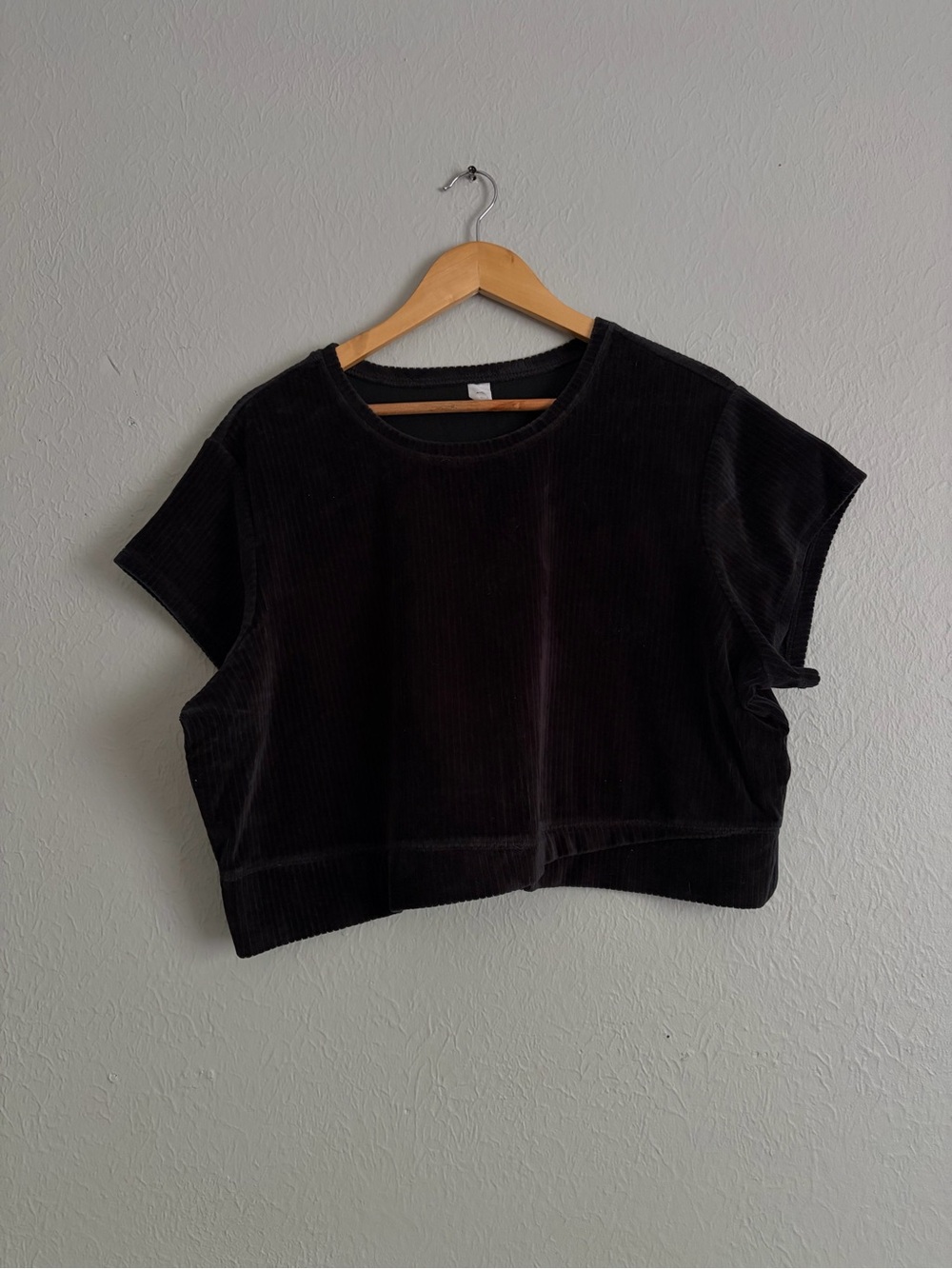 Cropped Corduroy Tee